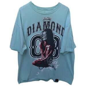 Dissizit Graphic T Shirt Mens XXL Mint Green Streetwear Skull Logo Tee